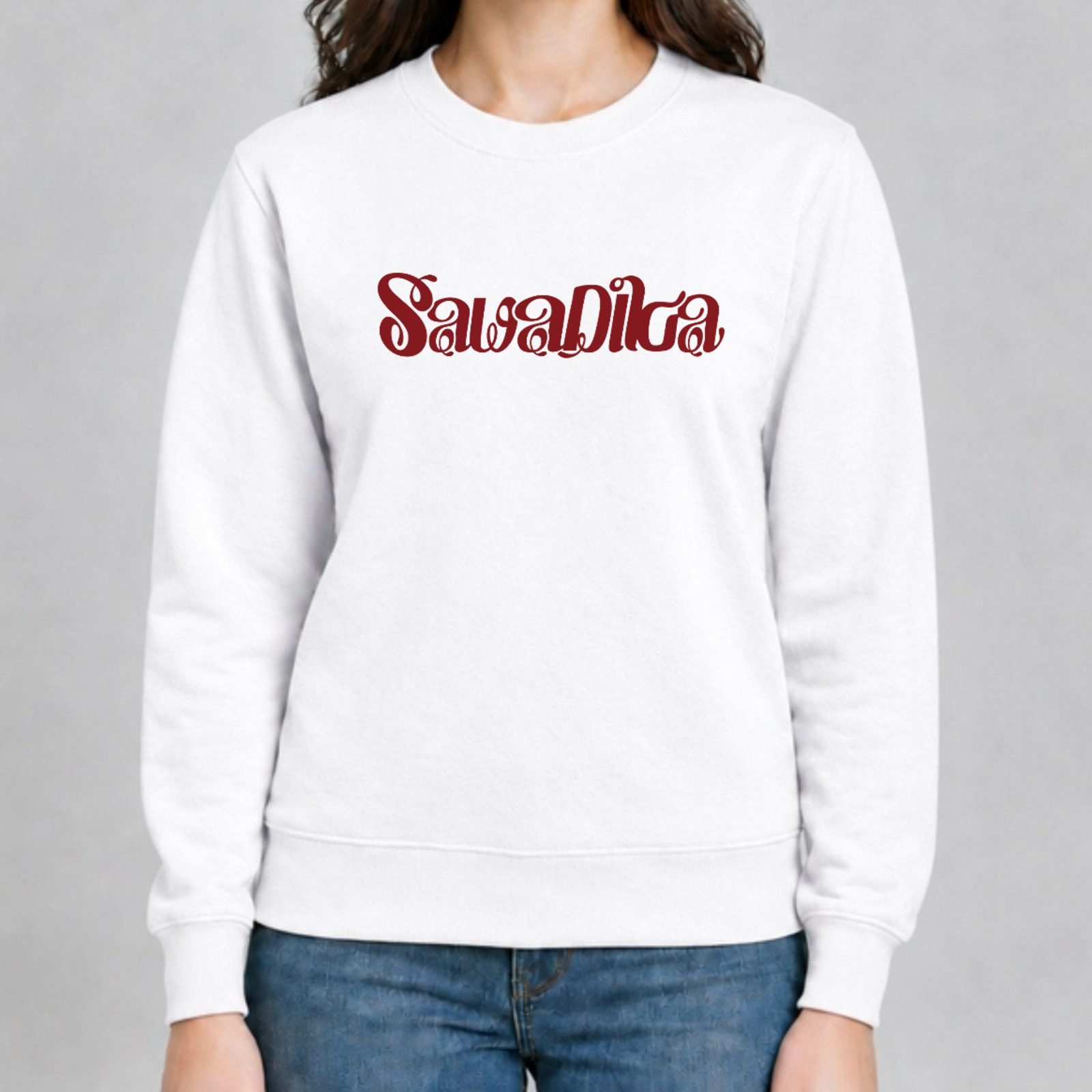 BLACKPINK Sweatshirt – Sawadika design in White – K-pop merch UAE