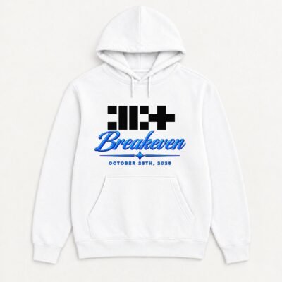 ILLIT Hoodie – Breakeven design in White – K-pop merch UAE