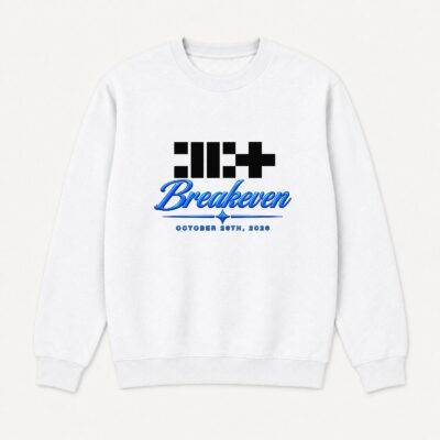 ILLIT Sweatshirt – Breakeven design in White – K-pop merch UAE