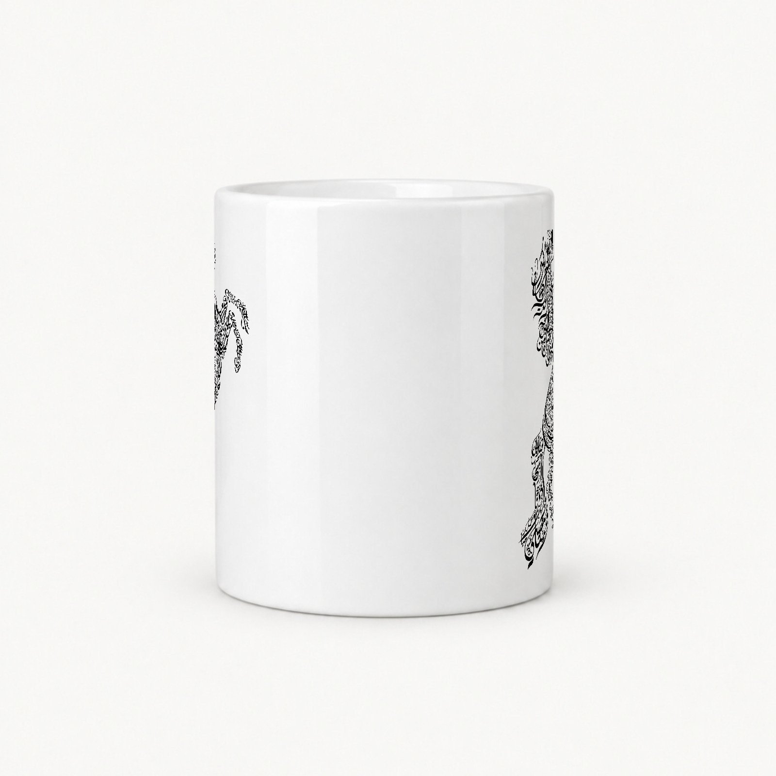 Koreaboo Coffee Mug – Arabic Calligraphy - Horse Artwork design – K-pop merch UAE