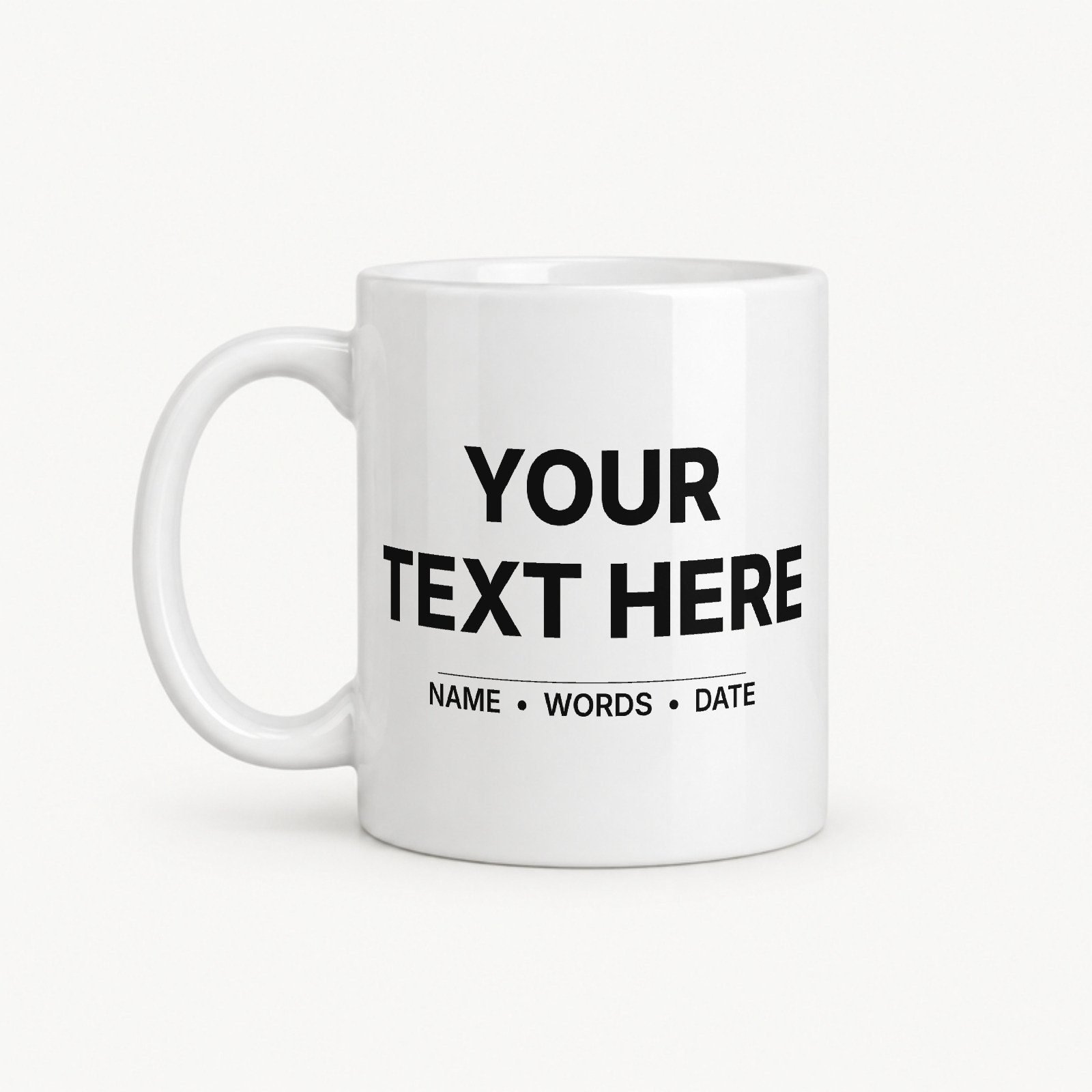 Custom Coffee Mug – personalised with your own text – Koreaboo UAE