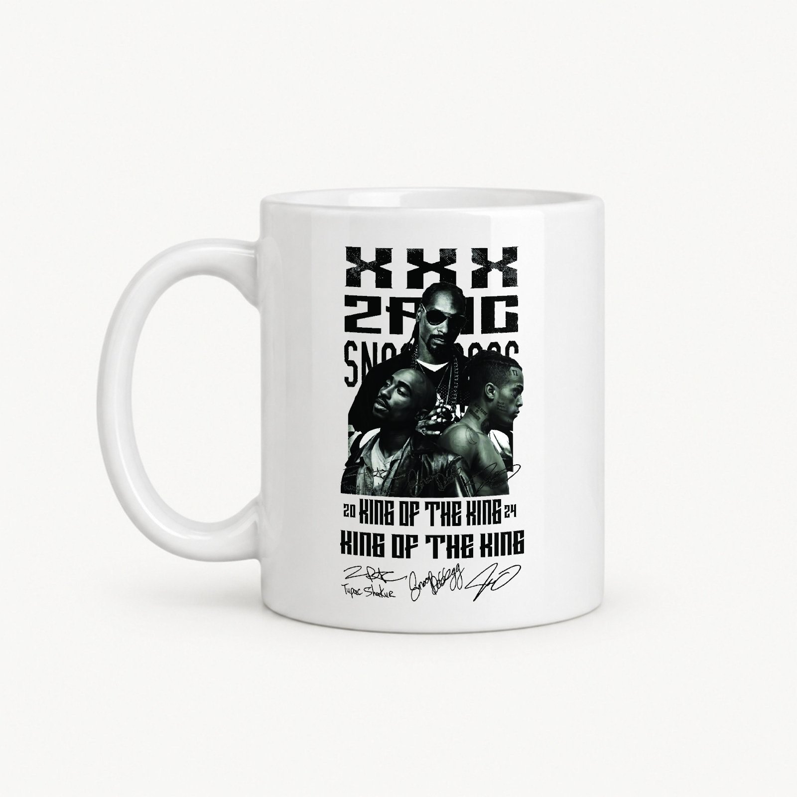 Koreaboo Coffee Mug – TUPAC - XXXTentacion - Snoop Dogg design – K-pop merch UAE