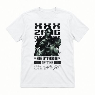 Koreaboo T-Shirt – TUPAC - XXXTentacion - Snoop Dogg design in White – K-pop merch UAE