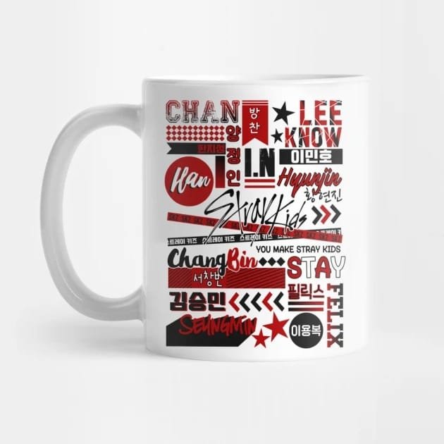 Stray Kids coffee mug Design #014 – K-pop merch UAE
